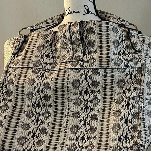 Margot Adele Oversized Python Embossed Leather Tote Bag - Picture 10 of 16